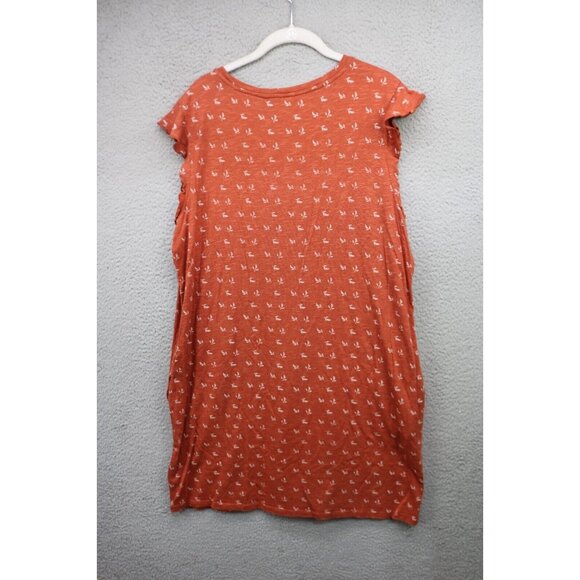 Toad & Co. Cap Sleeve Organic Cotton Blend Dress-Size XL-Pockets - Picture 7 of 9